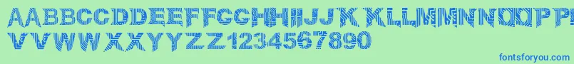 CircuitMage Font – Blue Fonts on Green Background