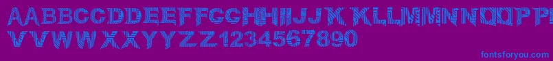 CircuitMage Font – Blue Fonts on Purple Background