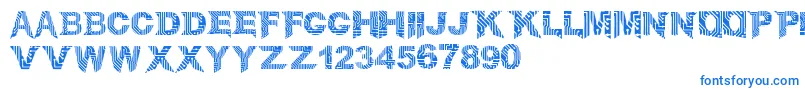 CircuitMage Font – Blue Fonts on White Background