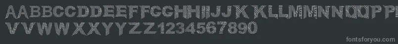 CircuitMage-Schriftart – Graue Schriften auf schwarzem Hintergrund