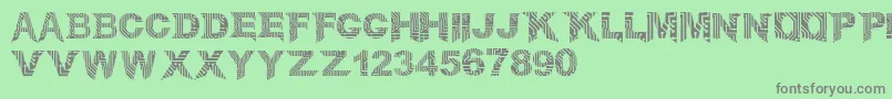 CircuitMage Font – Gray Fonts on Green Background