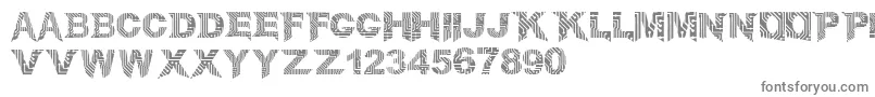 フォントCircuitMage – 白い背景に灰色の文字
