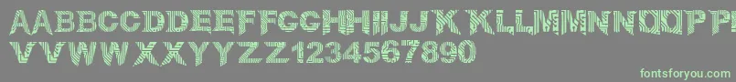 CircuitMage Font – Green Fonts on Gray Background