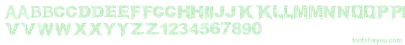 CircuitMage-Schriftart – Grüne Schriften auf weißem Hintergrund