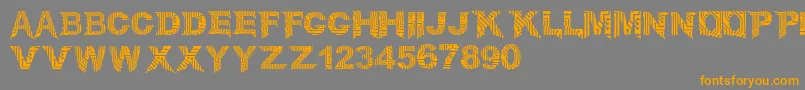 CircuitMage Font – Orange Fonts on Gray Background