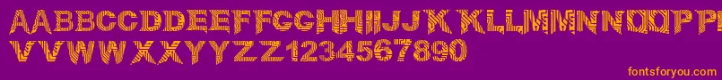 CircuitMage Font – Orange Fonts on Purple Background