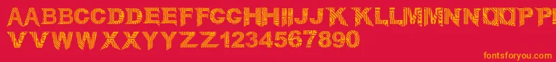 CircuitMage Font – Orange Fonts on Red Background