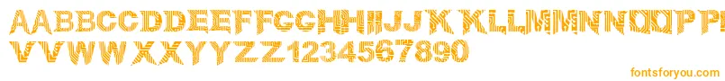 CircuitMage Font – Orange Fonts on White Background