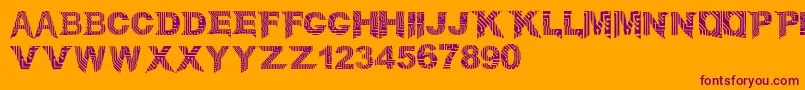 CircuitMage Font – Purple Fonts on Orange Background