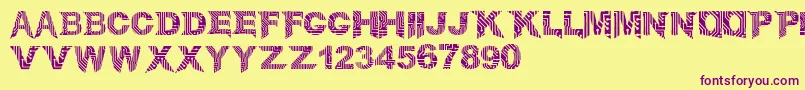 CircuitMage Font – Purple Fonts on Yellow Background