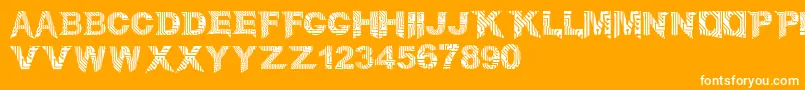 CircuitMage Font – White Fonts on Orange Background