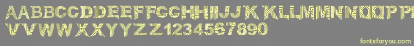 CircuitMage Font – Yellow Fonts on Gray Background