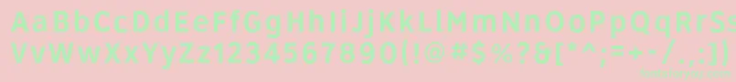 Roadgeek2005Series4b Font – Green Fonts on Pink Background