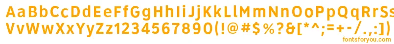 Roadgeek2005Series4b-Schriftart – Orangefarbene Schriften