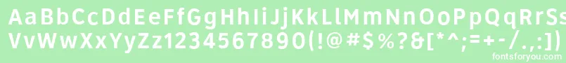 フォントRoadgeek2005Series4b – 緑の背景に白い文字