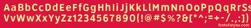 Roadgeek2005Series4b Font – Yellow Fonts on Red Background