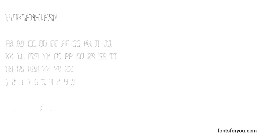 Schriftart Morgenstern – Alphabet, Zahlen, spezielle Symbole