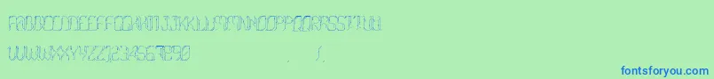 Morgenstern Font – Blue Fonts on Green Background