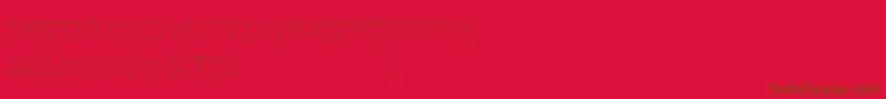 Morgenstern Font – Brown Fonts on Red Background