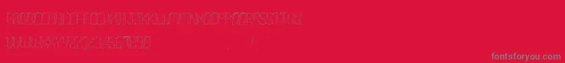 Morgenstern-Schriftart – Graue Schriften auf rotem Hintergrund