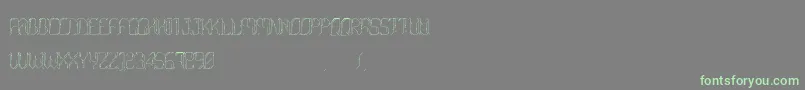 Morgenstern Font – Green Fonts on Gray Background