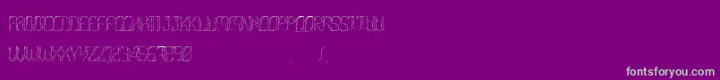 Morgenstern Font – Green Fonts on Purple Background