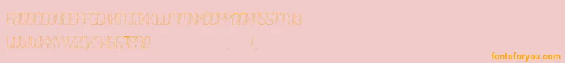 Morgenstern Font – Orange Fonts on Pink Background