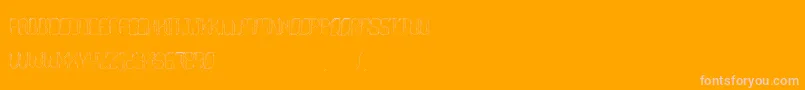 Morgenstern Font – Pink Fonts on Orange Background