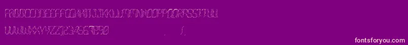 Morgenstern-Schriftart – Rosa Schriften auf violettem Hintergrund