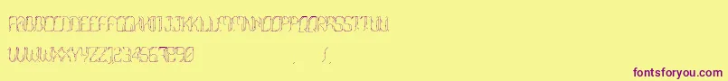 Morgenstern Font – Purple Fonts on Yellow Background