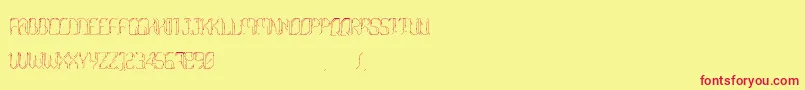 Morgenstern Font – Red Fonts on Yellow Background