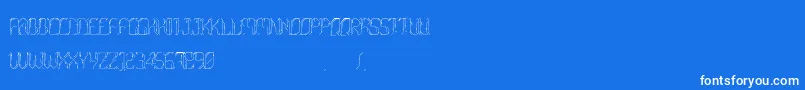 Morgenstern Font – White Fonts on Blue Background