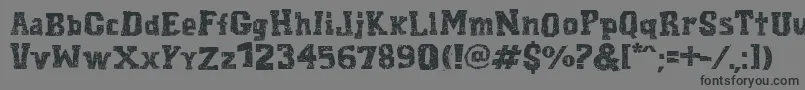 CordelEncarnado Font – Black Fonts on Gray Background