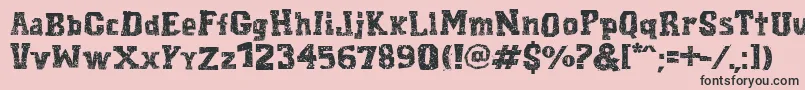 CordelEncarnado Font – Black Fonts on Pink Background