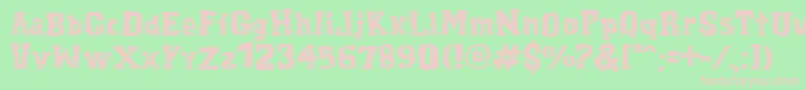 CordelEncarnado Font – Pink Fonts on Green Background