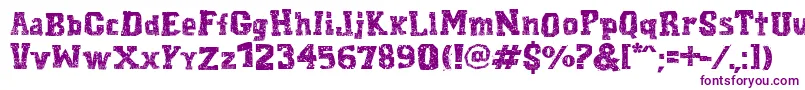 CordelEncarnado Font – Purple Fonts on White Background
