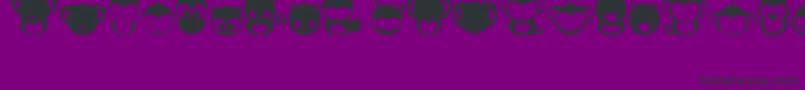Animox Font – Black Fonts on Purple Background