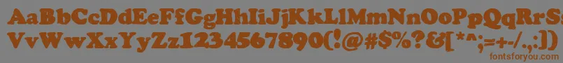 Weitere Informationen zur ChemistryByDenne-Schriftart ChemistryByDenne-Schriftart – Braune Schriften auf grauem Hintergrund