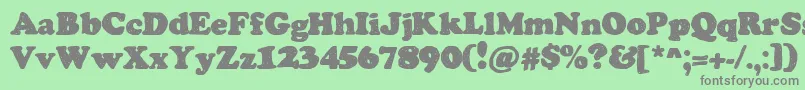 ChemistryByDenne Font – Gray Fonts on Green Background