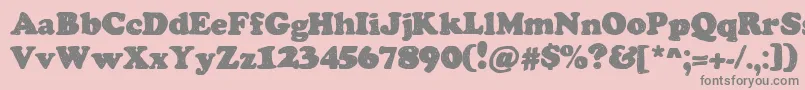 ChemistryByDenne Font – Gray Fonts on Pink Background