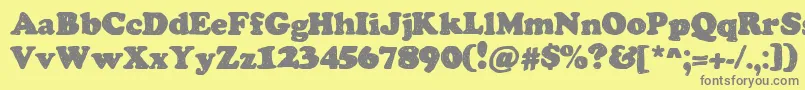 ChemistryByDenne Font – Gray Fonts on Yellow Background
