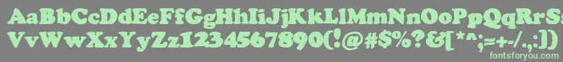 ChemistryByDenne Font – Green Fonts on Gray Background