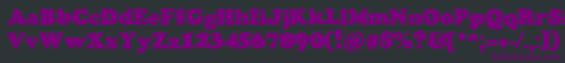 ChemistryByDenne Font – Purple Fonts on Black Background