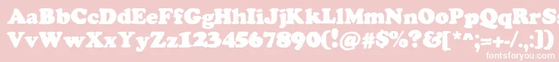 ChemistryByDenne Font – White Fonts on Pink Background