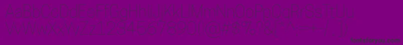 CooperhewittThin Font – Black Fonts on Purple Background