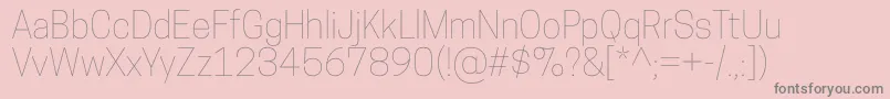 More about CooperhewittThin Font CooperhewittThin Font – Gray Fonts on Pink Background