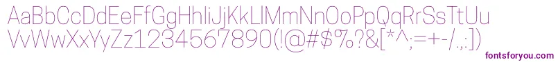CooperhewittThin Font – Purple Fonts on White Background