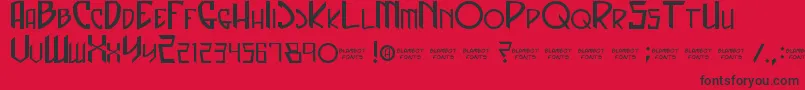 CaptainSpandex Font – Black Fonts on Red Background