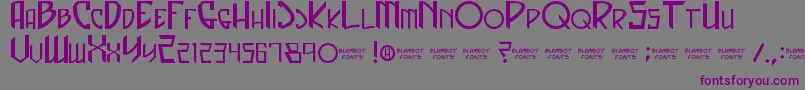 CaptainSpandex Font – Purple Fonts on Gray Background