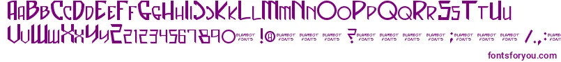 CaptainSpandex Font – Purple Fonts on White Background
